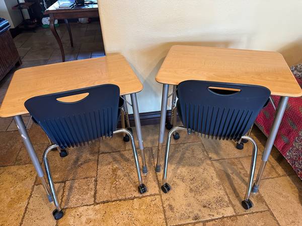 Child School Desks (Two) and chairs 1