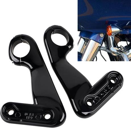 Black Fairing Support Bracket Mount Kit For Harley Road Glide Ultra FL 1
