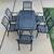 Patio Set Outdoor furniture Cast Aluminum 6 Seat Dining Set 7 thumbnail