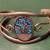 Pretty ALPACA SILVER CUFF BRACELET From Mexico-Abalone Inlay-Ocean etc 1 thumbnail