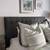 Cal King Crate & Barrel upholstered bed frame 2 thumbnail