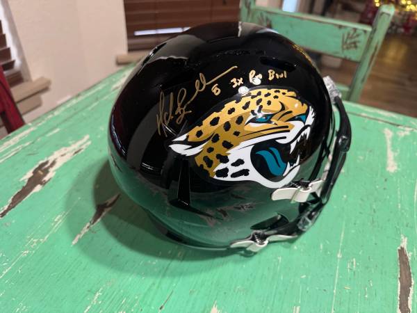 Mark Brunell signed helmet 1