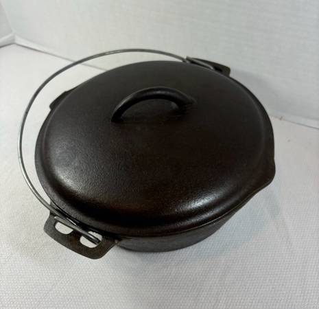 Birmingham BSR No 8 Stove Range Griswold Dutch Oven Pot with Lid RARE 1