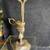 Vintage Standing Solid Brass Candle Snuffer and Stand With Handle 1 thumbnail