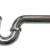 Tubular Drain Pipe CS&B 14-1CP  1-1/2"in/22GA P-Trap Chrome Plate 2 thumbnail