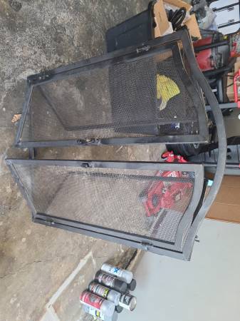 Tri-Fold Wrought Iron Fireplace screen 1