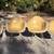 Vintage Herman Miller shell chairs - 4 Matching tan Naugahyde 2 thumbnail
