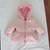 Girls 12 Months Pink Heart Print Winter Snow Jacket 1 thumbnail