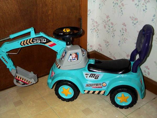 TOY TRUCK for Child ROOTER POWER HT -5610 Ground Digger Super 8 Blue 1