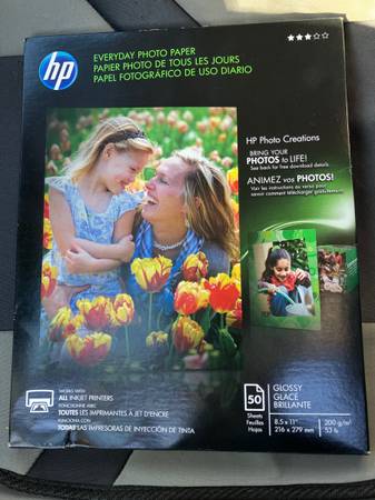HP Everyday Photo Paper - never open 1