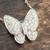 14kt White Gold Diamond Butterfly Necklace 3 thumbnail