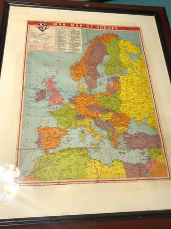 1940s Framed Maps $50 each 1