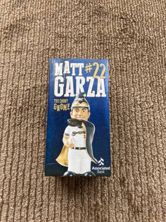 *2015 Milwaukee Brewers Matt Garza #22 The Count Gnome Bobblehead NIB 1