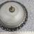 14" Frosted globe w/ bronze metal trim 3-bulb ceiling light fixture 1 thumbnail