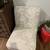 Excellent Ivory Upholstered Chair 1 thumbnail