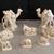 19 Piece Homemade Ceramic Nativity Set with Manger 10 thumbnail