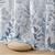 Blue Leaf Print Curtains 84 inch Length Botanical Sheer Curtains Natural Texture 5 thumbnail