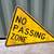 Set of 2 Vintage No Passing Zone Signs 3 thumbnail