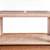 White Washed Oak Sofa Console Table w/ Glass Inserts 1 thumbnail