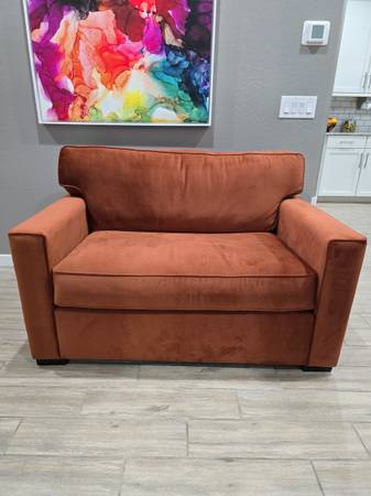 Oversized sofa with twin sleeper mattress 1