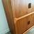 VINTAGE TEAK DESK WITH TWO SETS OF TAMBOUR DOORS 8 thumbnail