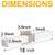 PAIR (2) 18" MODERN LED SCONCE/VANITY LIGHTS - ALLNEW 4 thumbnail