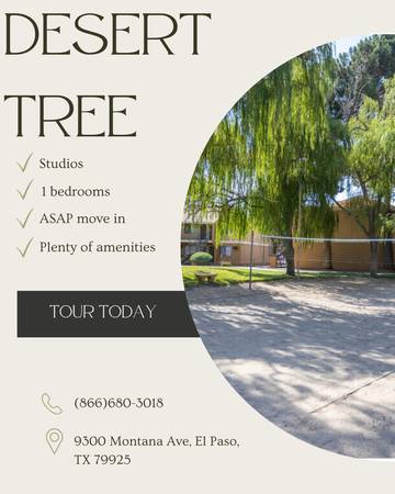 STUDIOS AND 1BEDROOMS FOR IMMEDIATE MOVE IN! PICK UP KEYS TODAY! 1