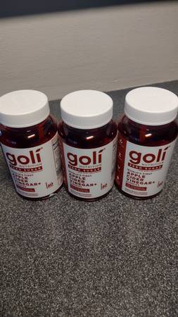 Goli three pack apple cider vinegar zero sugar plus probiotics dietary 1
