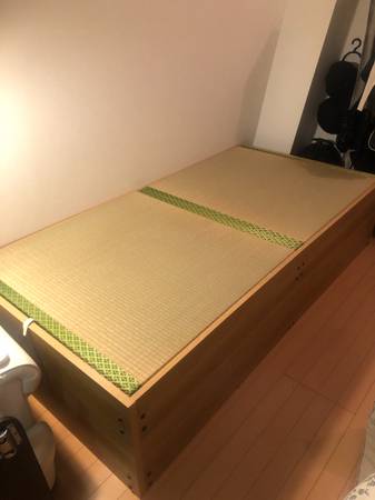 Tatami single bed with storage - furniture - by owner