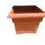 Deck Box Planter 15 in square plastic terracotta like new 4 thumbnail