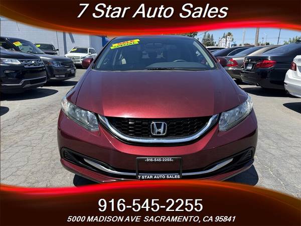 2013 HONDA CIVIC EX w/Navi *** CLEAN TITLE ** GAS SAVER ** $2500 DOWN - $10,999 (5000 MADISON AVE | CALL/TEXT 916-884-6010)63496338786051121