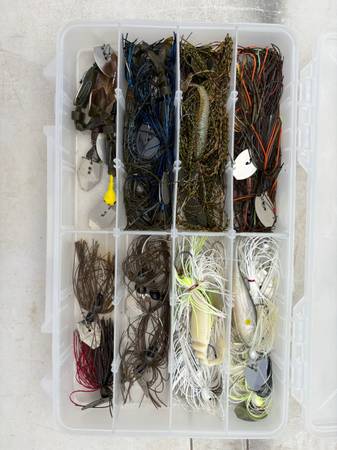 Read whole ad…Multiple boxes of bass fishing tackle. Sold as lot, or individua 1