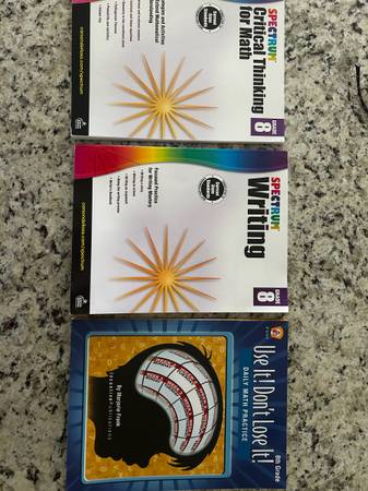 Eighth Grade Math and Writing Workbooks - Unused 1