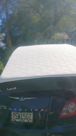 Mattress full by lucid.  Very clean n comfy.  Also have box springs. Box springs 1