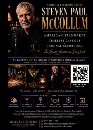 Baritone Great American Songbook Singer Looking for Jazz Trio 1