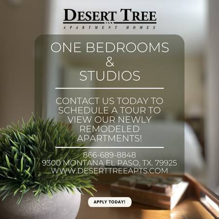 1 BEDROOM AVAILABLE!  HURRY IN! 1