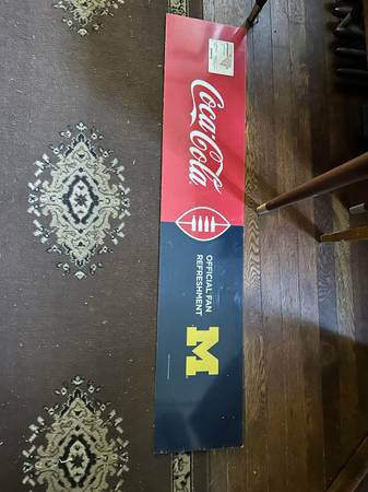 Coca Cola / U of M Decal/Sign 1