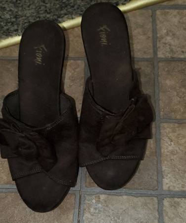 Brown Suede Fioni vintage dress heels 1