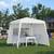 9.5 x 9.5  pop up White party Gazebo, new 1 thumbnail