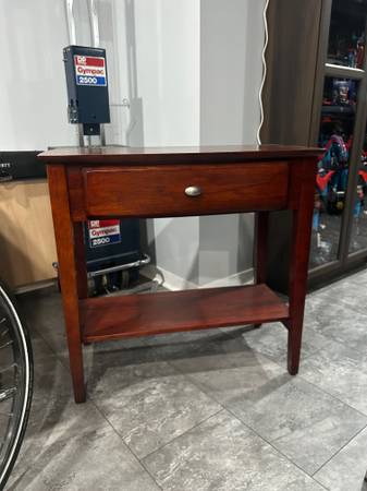 Console Accent Table with shelf, Drawer Entry Foyer Display 1
