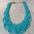 Turquoise Colored Bead Necklace 1 thumbnail