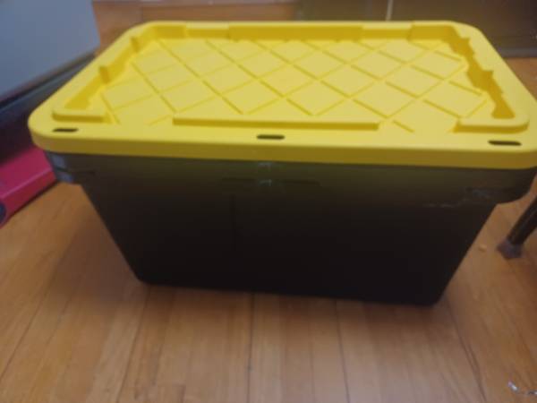 2 Yellow & Black Storage Tote 1