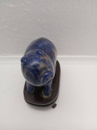 Natural Vintage carved stone pig. I bought this years ago, 1