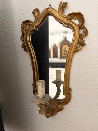 2 FRENCH MIRRORS  WITH GOLD FRAMES 1