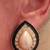 Formal teardrop earrings, CZ, pearl, lacquer 3 thumbnail
