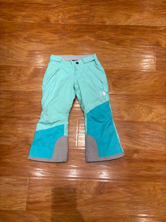 North Face Snow Ski Snowboard Pants Bib Suit Girls Kids Size 5 1