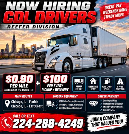 CDL class A Truck Driver Wanted $0.90 1
