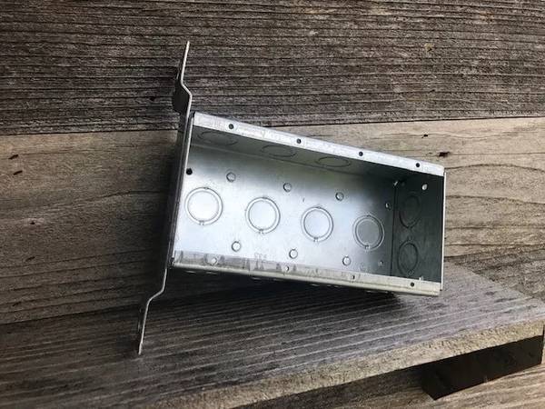 2 NEW Raco #687 2-1/2" 4 GANG ELECTRICAL METAL Switch Boxs 1