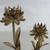 Storied Home Distressed Flower Cut Steel Taper Candle Holders Pair 9 thumbnail