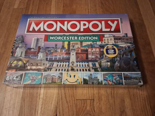 Unopened NEW Worcester MA Edition of Monopoly board game 1